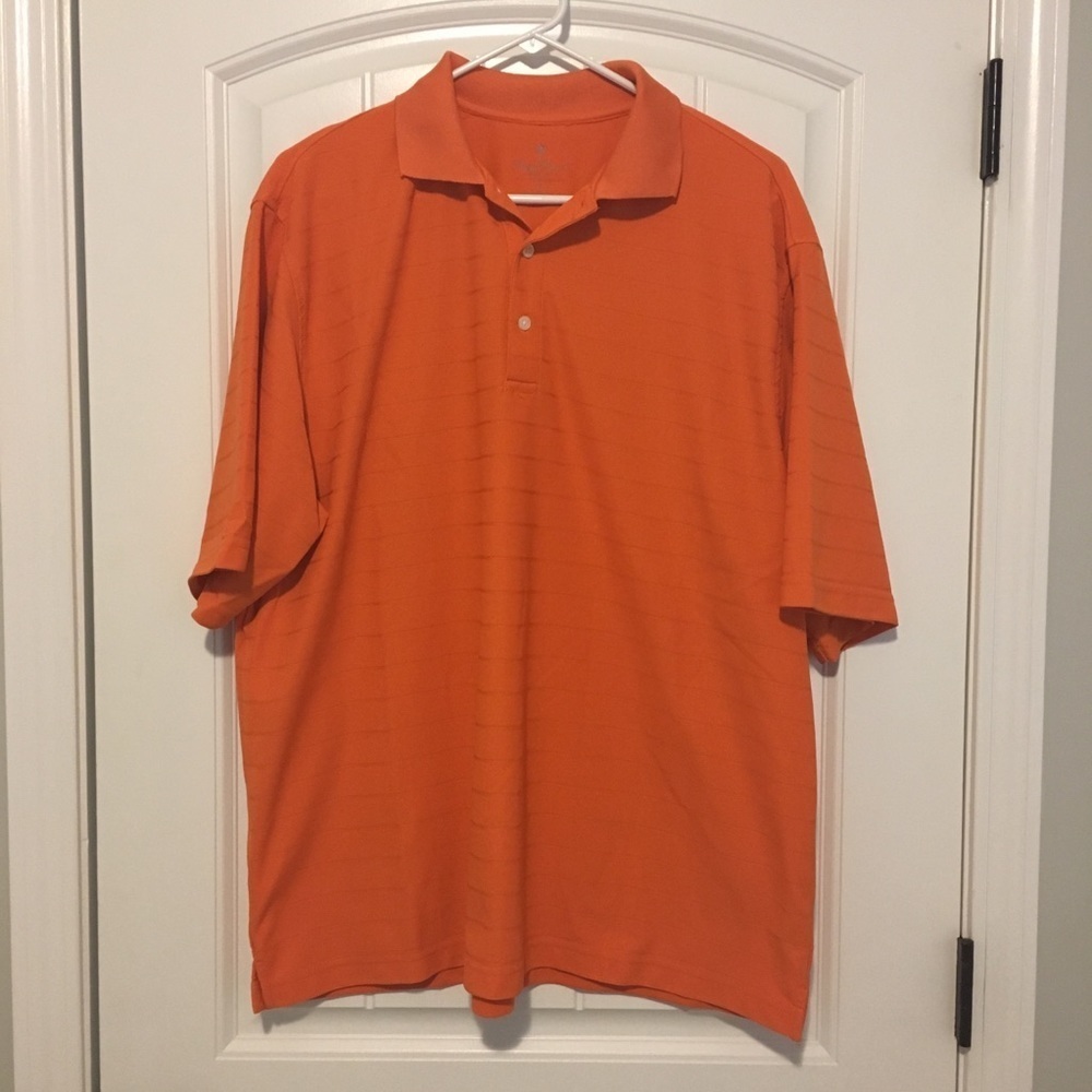 Palm Beach Golf Mens Orange Polo Size XL
